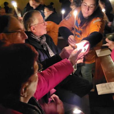 Lumière de Bethléem à Frauenberg